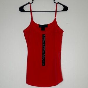Kardashian Kollection Red Camisole with Black Detail